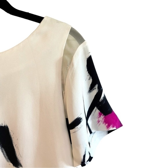 MILLY, NWOT, GORGEOUS, PRINT, CROP TOP. 100% SILK. SIZE P - Picture 3 of 8